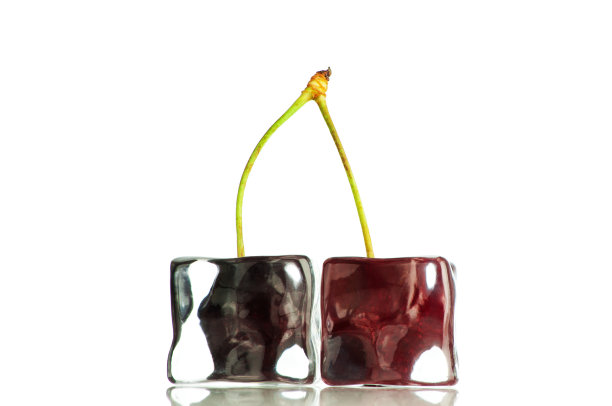 冰块樱桃图片下载