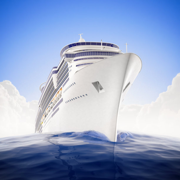 矢量插图的游轮在海洋图片下载