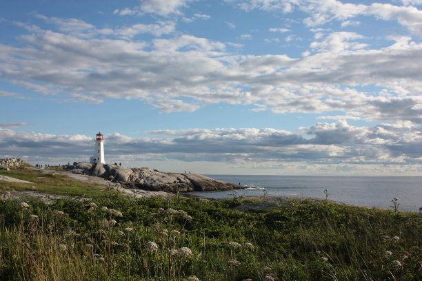 远处的灯塔图片下载