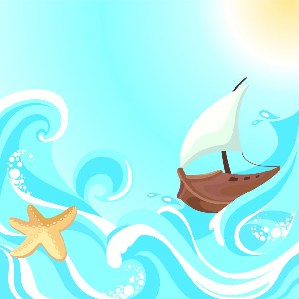 摘要矢量海背景图片下载