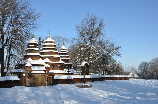 木制教堂图片下载