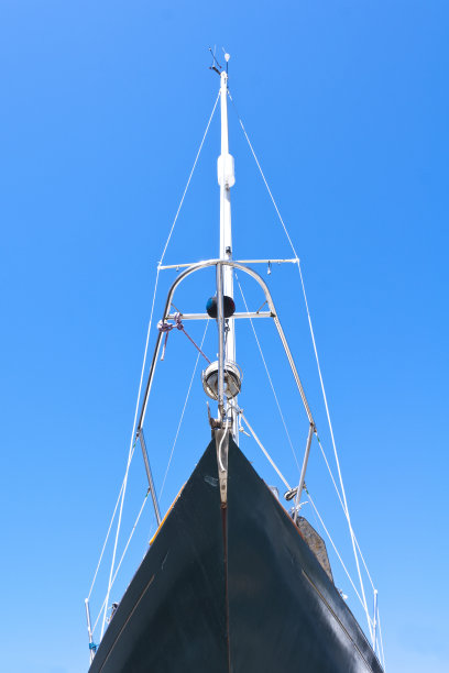 蓝色天空下的桅图片下载