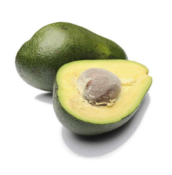 整个和半鳄梨孤立在白色图片下载