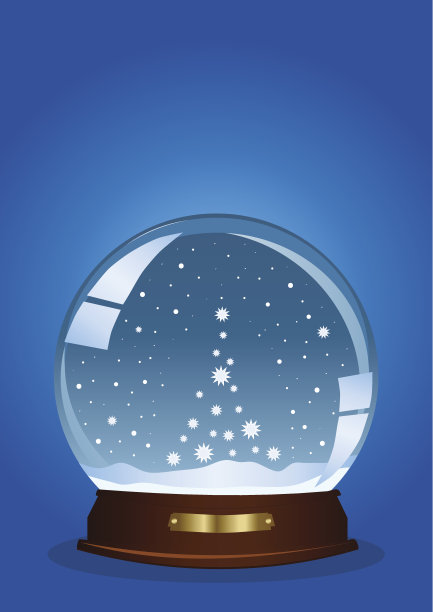 飘着雪花的地球图片下载