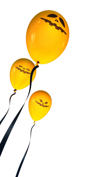 黄色万圣节气球(杰克灯)图片下载