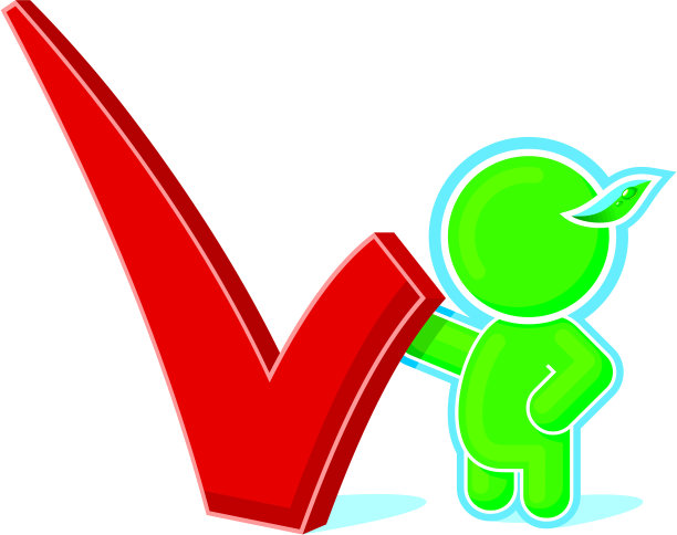 带有勾选标记的绿色英雄图片下载