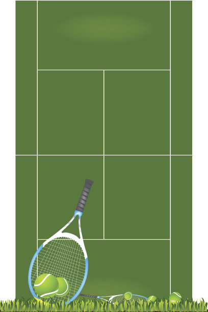 网球拍和场地图片下载