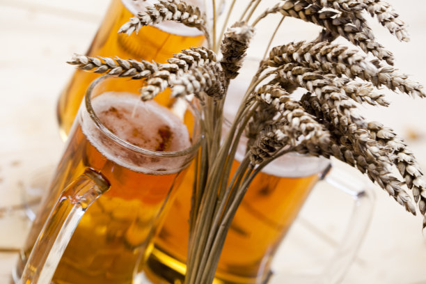 一杯带谷物的啤酒图片下载