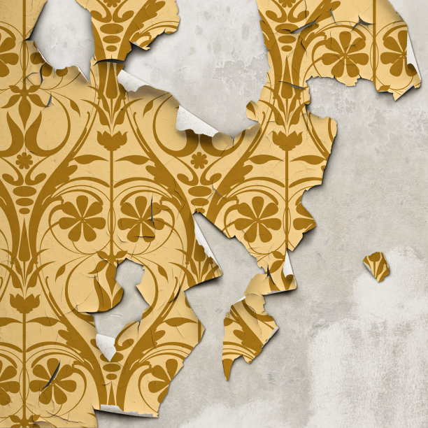 剥落的墙纸图片下载