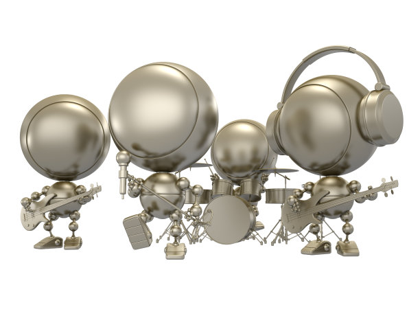 音乐家的金雕像图片下载