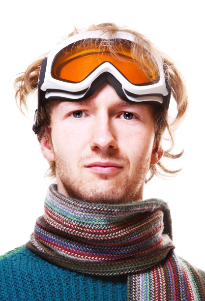 单板肖像孤立在白色图片下载