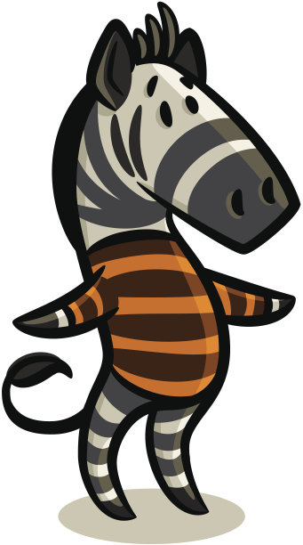 穿着毛衣的斑马图片下载