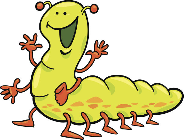 有趣的毛毛虫图片下载