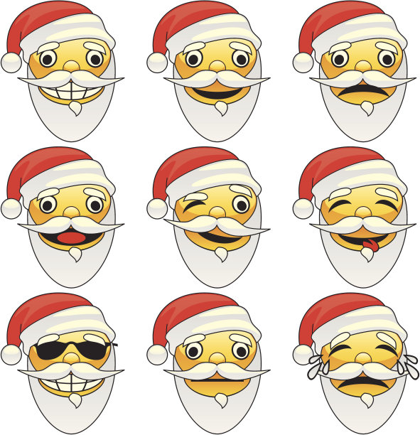 圣诞老人的表情符号图片下载