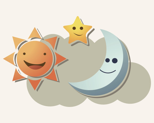 太阳，月亮和星星图片下载