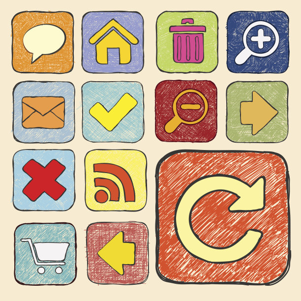 手绘图标图片下载