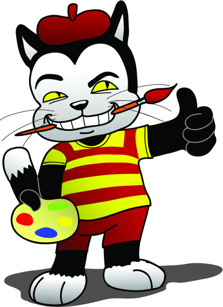 艺术家的猫图片下载