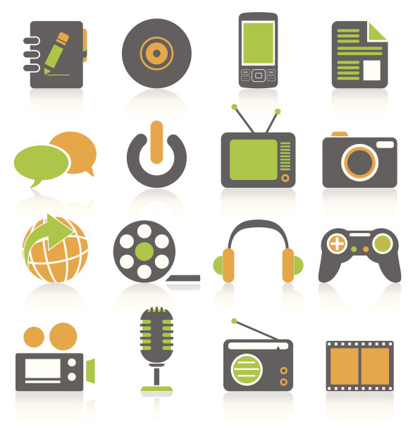 多媒体图标图片下载
