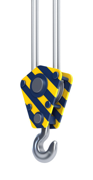 孤立起重机挂钩3d渲染图片下载
