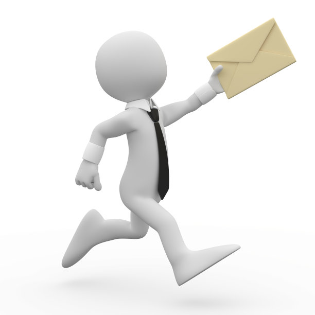 一个人手里拿着一封信跑着图片下载