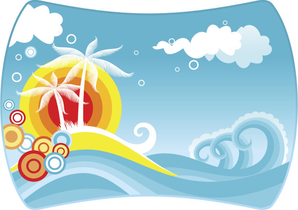 夏天的背景素材图片