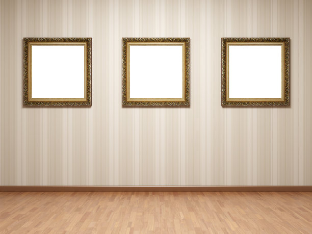 有框架的空房间图片下载