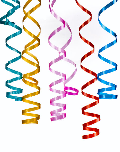 多色卷边纸图片下载