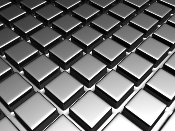闪亮的铝方形图案背景图片下载