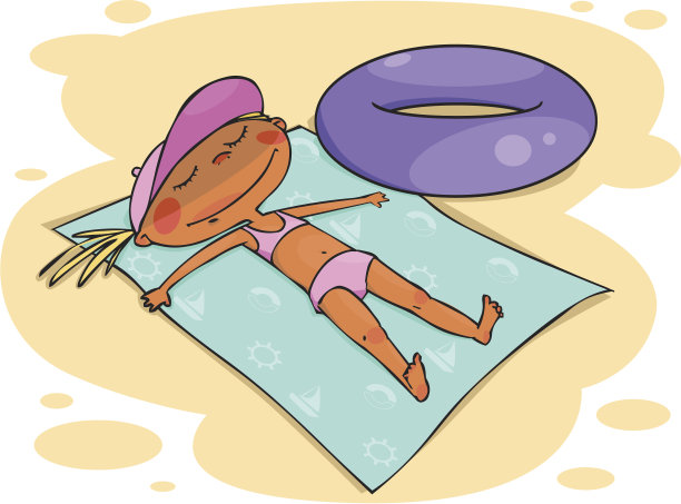 日光浴图片下载