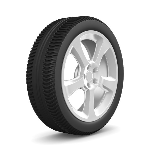 磁盘轮在白色背景。孤立的三维图像图片下载