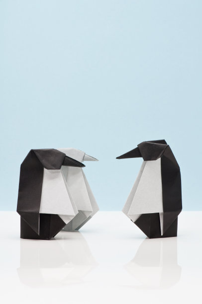 折纸企鹅家族图片下载