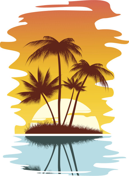 手掌在日落图片下载