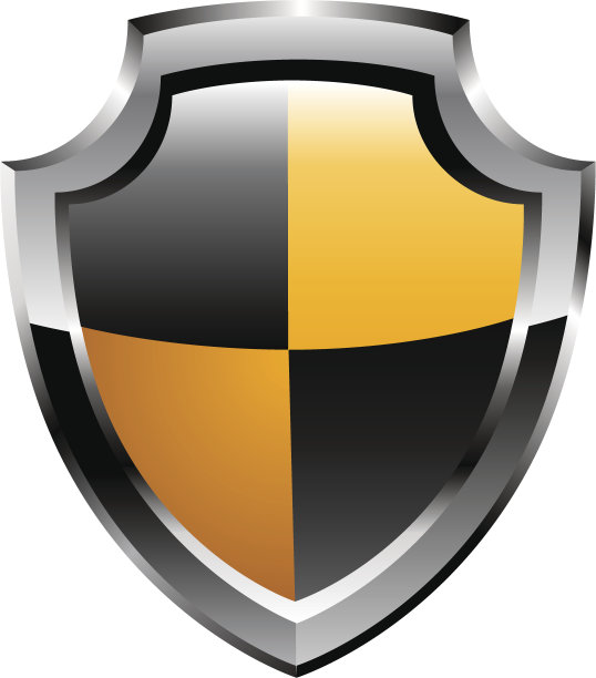 光滑的盾牌。向量图片下载