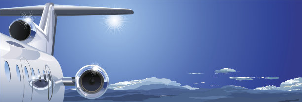 空中的飞机图片下载