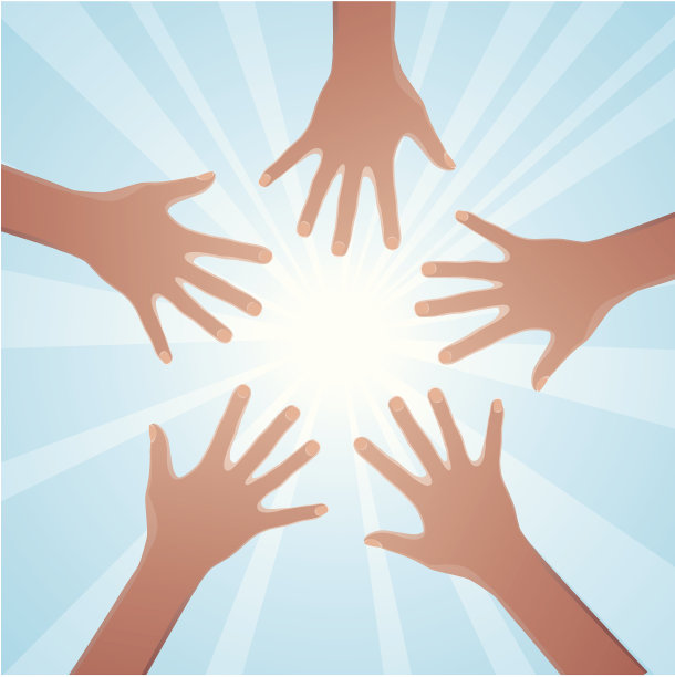 太阳和手图片下载