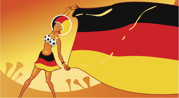德国球迷的女孩图片下载