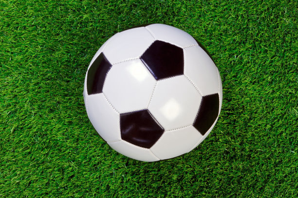 足球在草地上图片下载