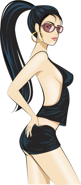 迪斯科性感迷人的女孩图片下载