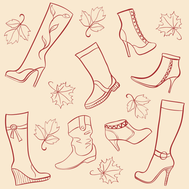 向量女士们的鞋子图片下载