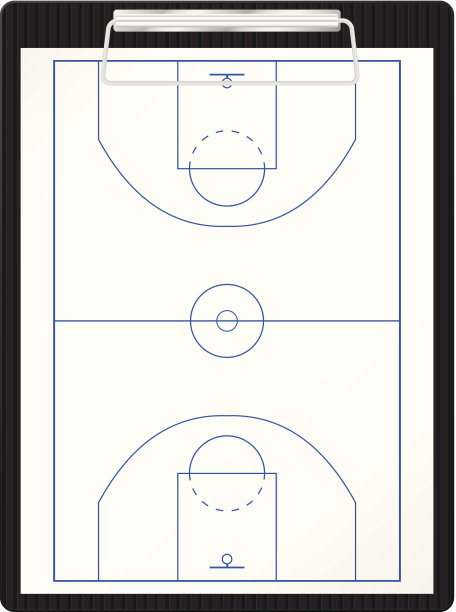 篮球剪贴板素材图片