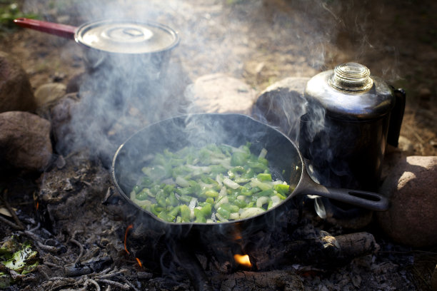 篝火做饭图片下载