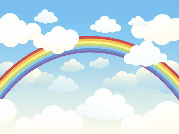 天空插画素材ID：102602596