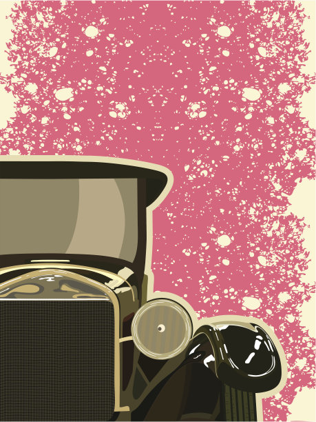 上世纪20年代的老爷车。图片下载