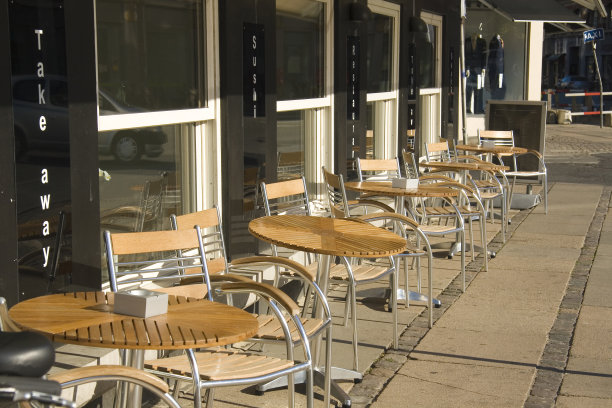 街头咖啡馆图片下载