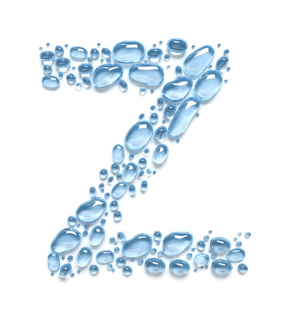水滴。字母Z图片下载