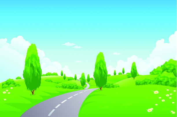 绿树成荫的景观图片下载