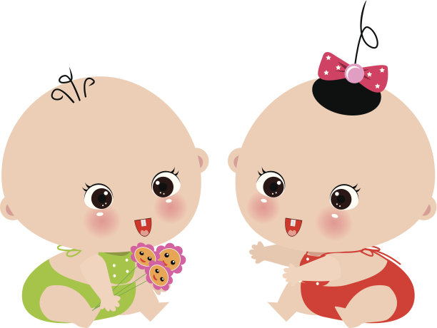 两个婴儿图片下载