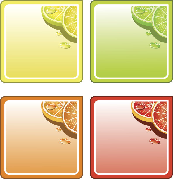 水果拼贴向量杯套图片下载