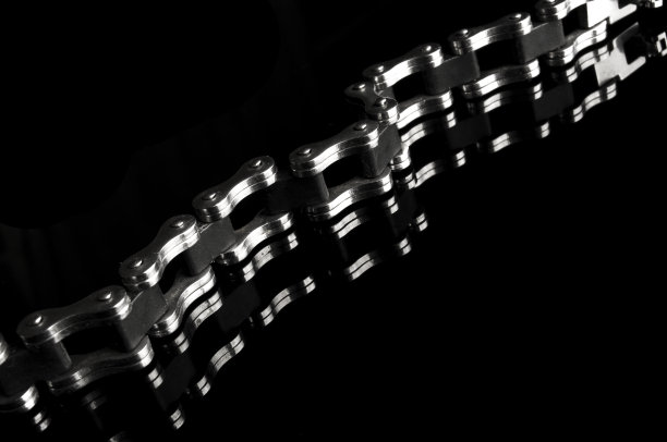 黑色自行车链图片下载