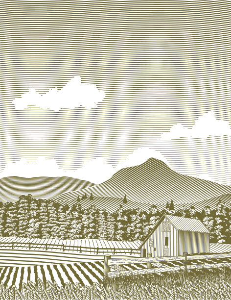 木刻谷仓爱达荷州图片下载